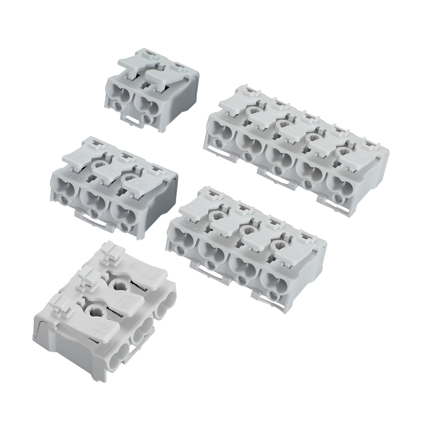 923-2 press type wiring terminal block 2/3/4/5-position screw free LED lamp quick wiring terminal block