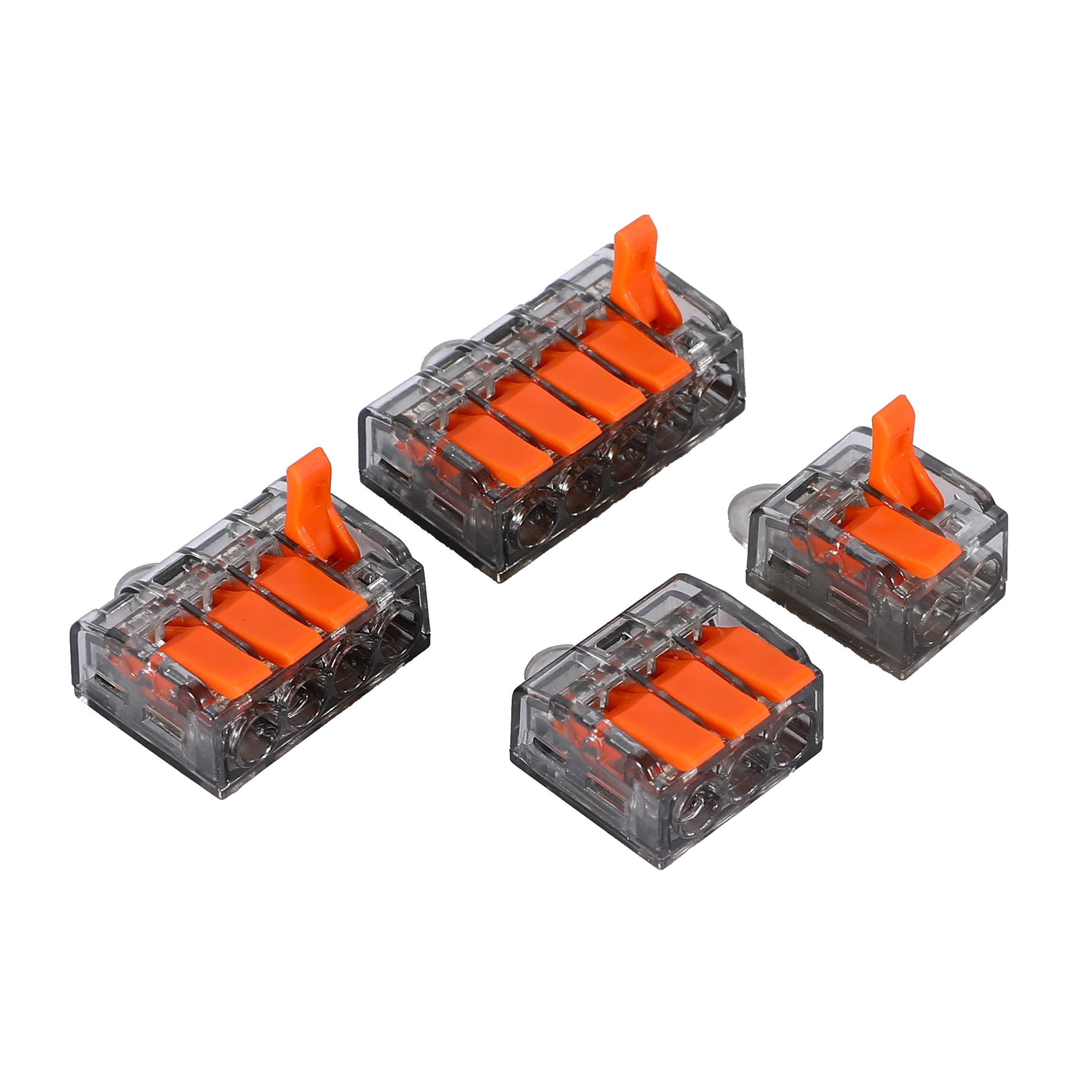 Patented PCT-512/513/514/515 Compact Quick Electric Universal LED Light Connector Red Copper Contacts Power Connectors