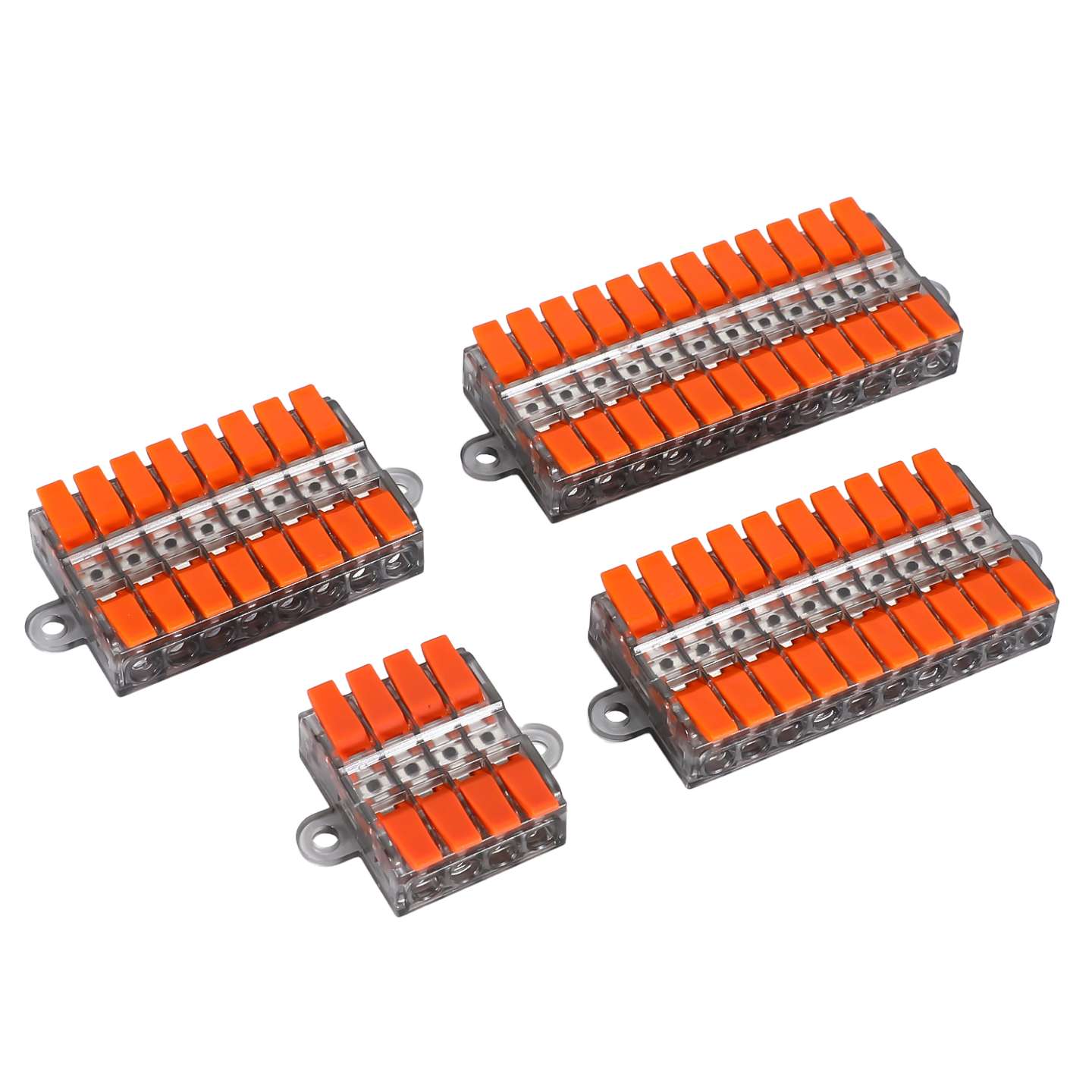 The new product, the 52 series mini quick connection terminal wire connector, can be fixed or rail-mounted