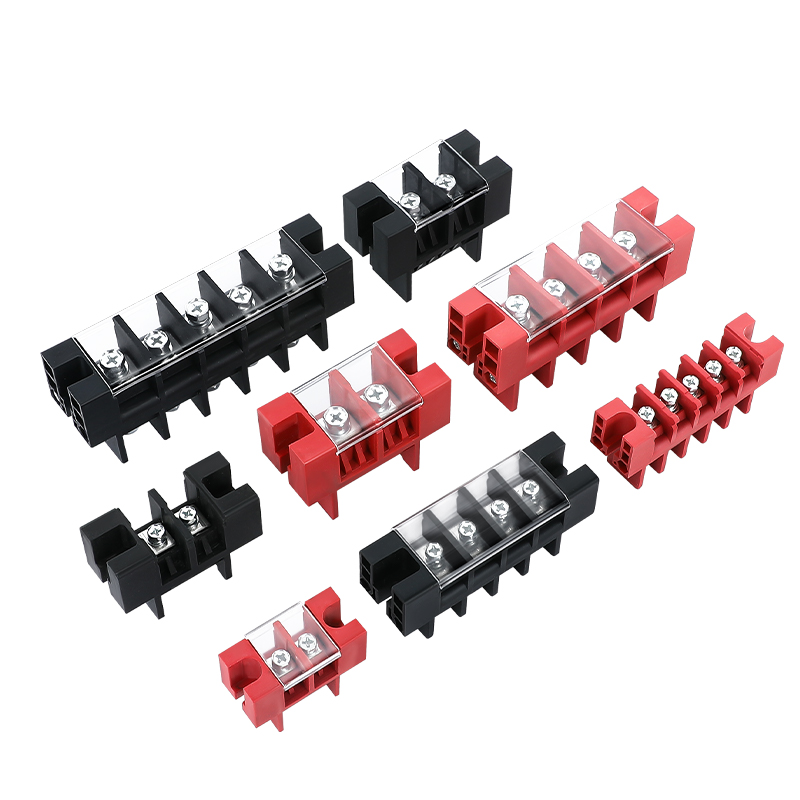 Through type (through/wall type) high current terminal block