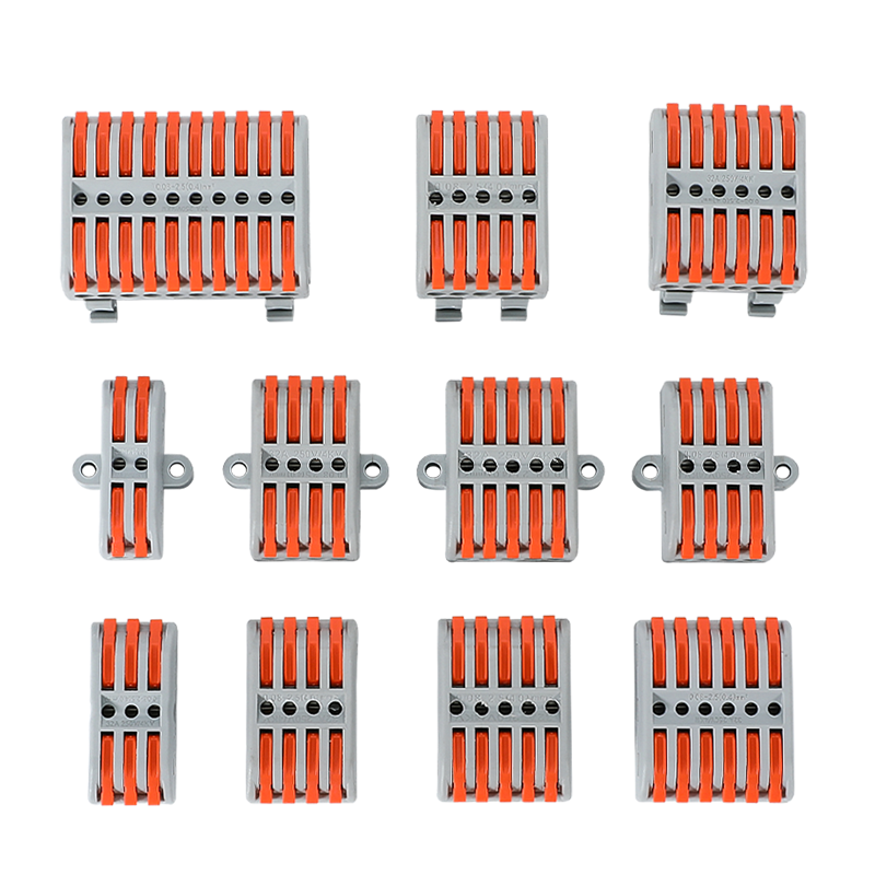 Spring pressed quick connect terminal