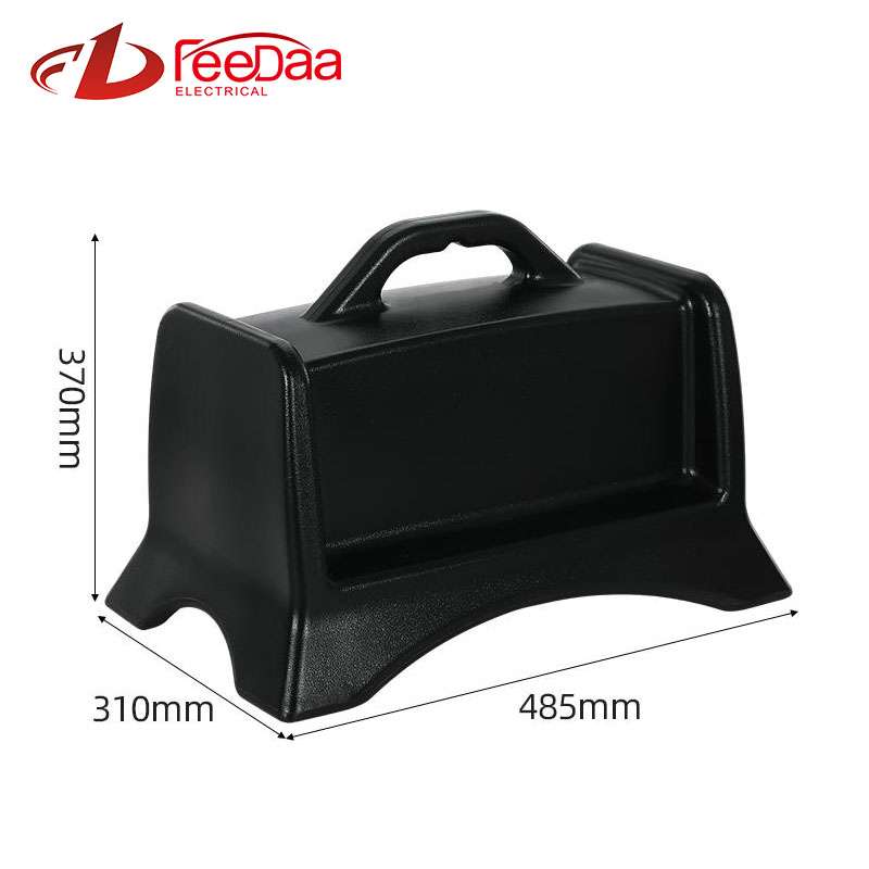 485*370*310mm black Tailor-Made Blow Molded Enclosure for Electrical Components | Fits Circuit Breakers & Heavy-Duty Sockets | Weatherproof Portable Box