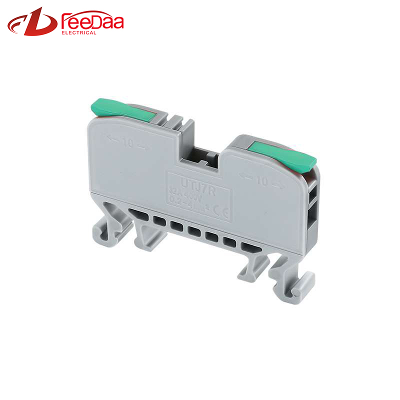 Fast Wire Cable Connectors 1 in 1 out UTJ7R green