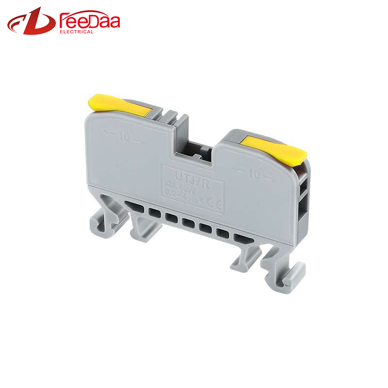 Fast Wire Cable Connectors 1 in 1 out UTJ7R yellow