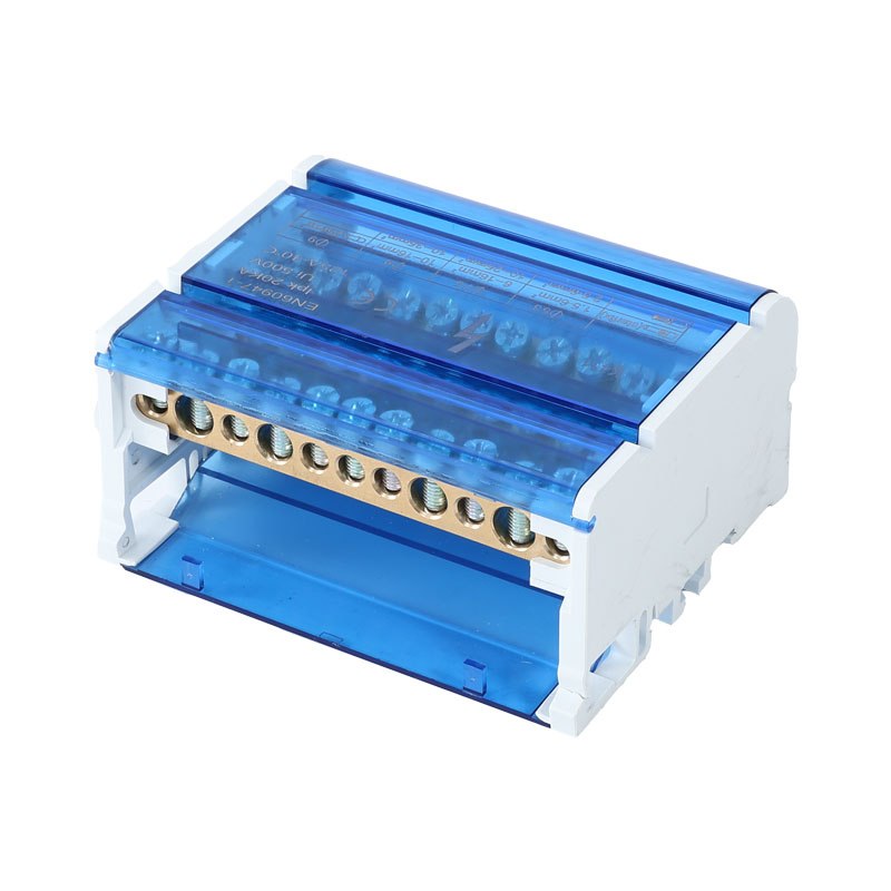 Guide Rail Type Junction Box K411 Wire Splitter zero Terminal Block Four in Forty Out Junction Box