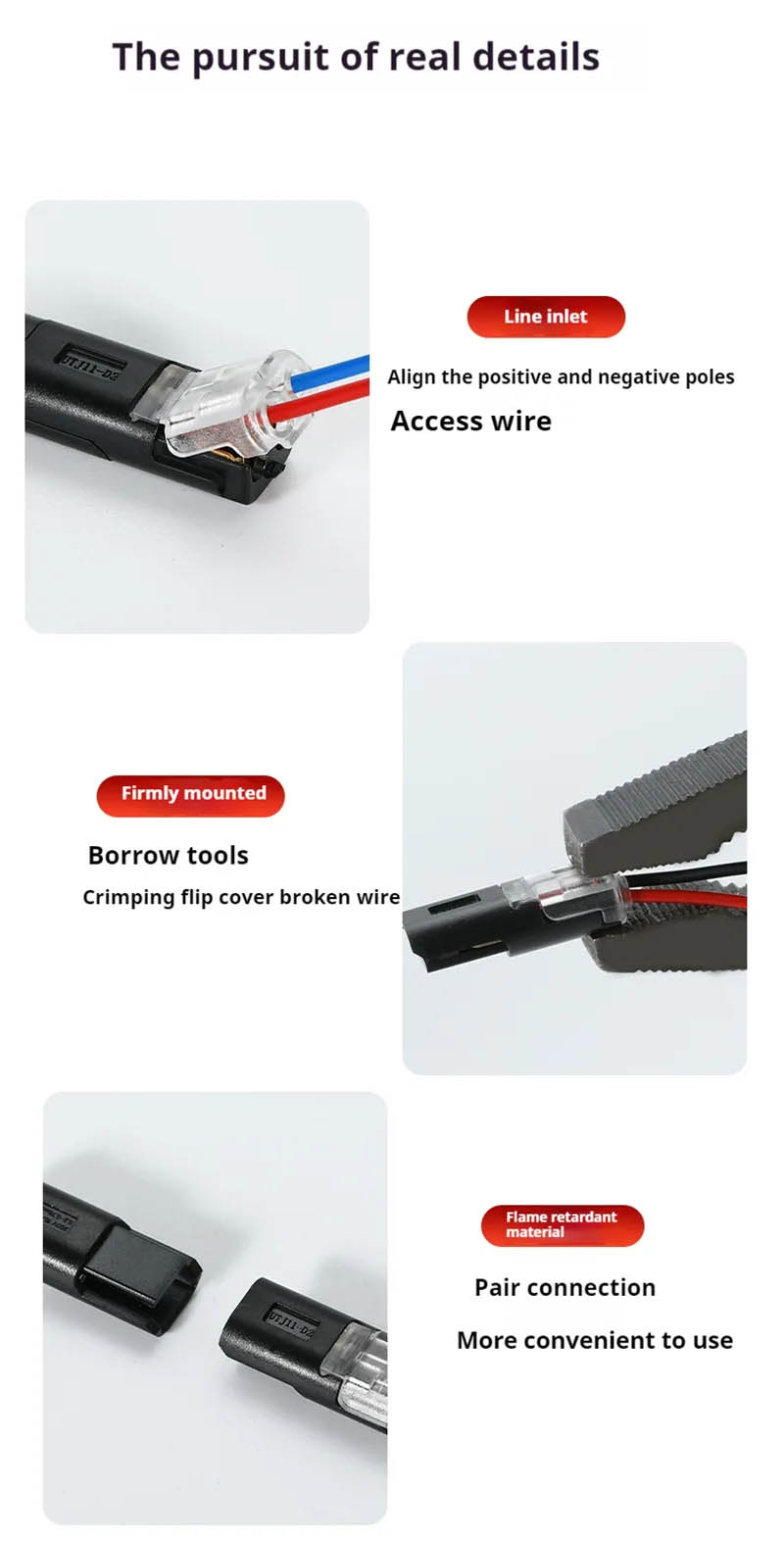 LED Quick Non Stripping Connector