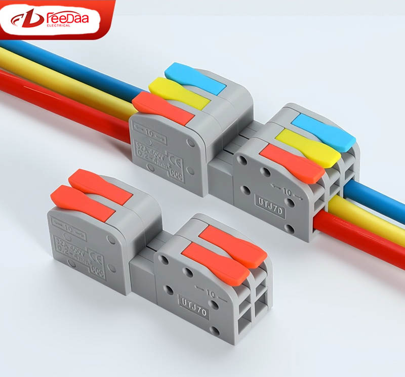 Plug And Unplug Terminal Block Wire Connector 2 In 2 Out
