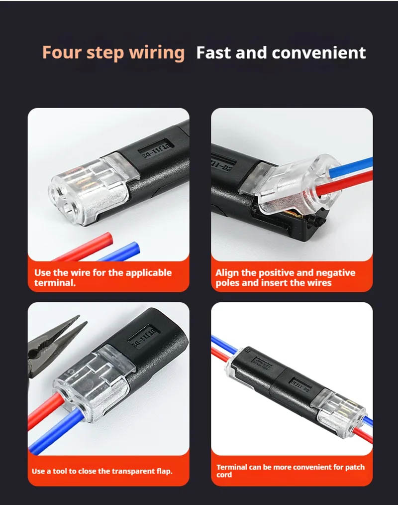 LED Quick Non Stripping Connector