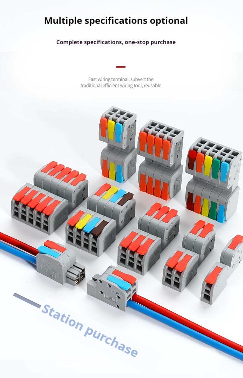 Plug And Unplug Terminal Block Wire Connector 2 In 2 Out