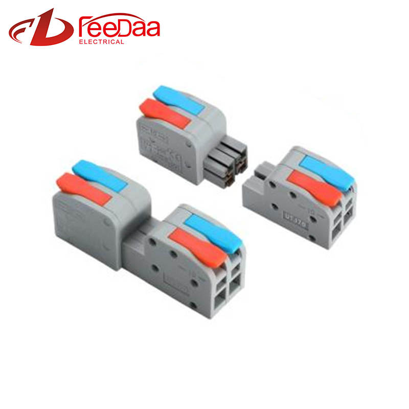 Plug And Unplug Terminal Block Wire Connector 2 In 2 Out