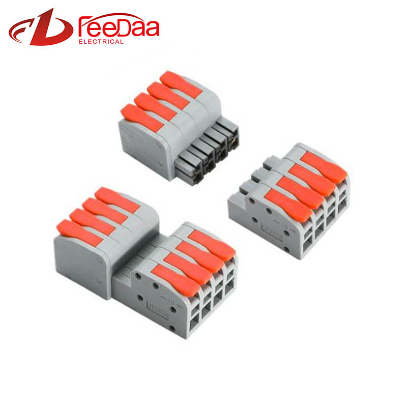 Plug And Unplug Terminal Block Wire Connector 4 In 4 Out
