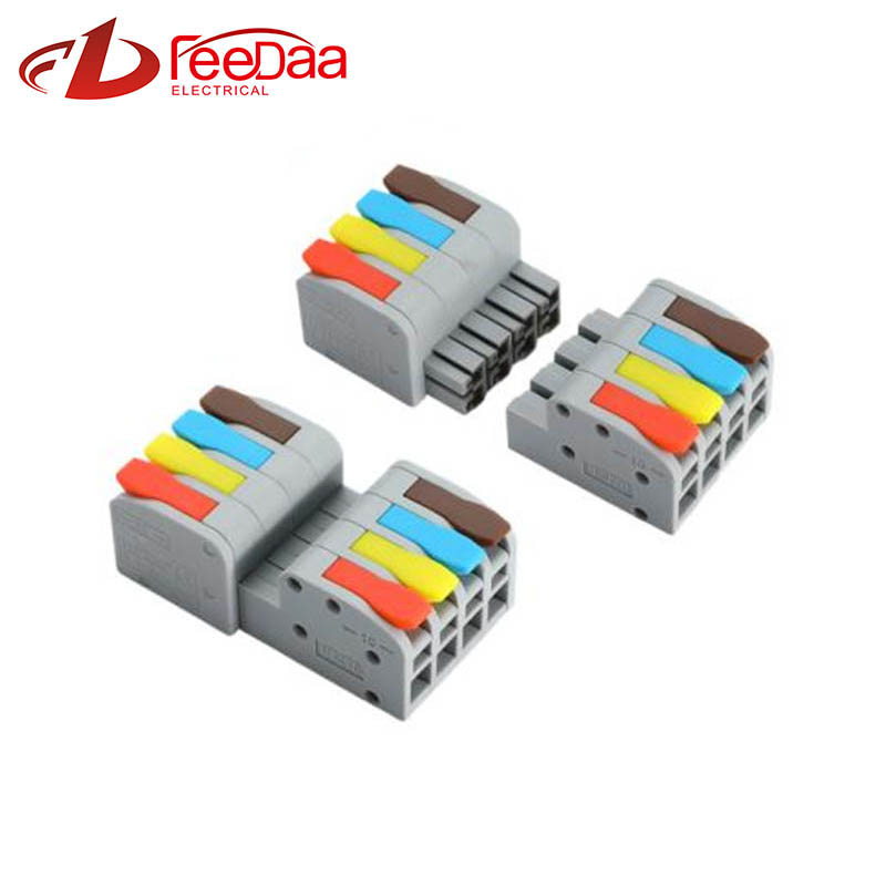 Plug And Unplug Terminal Block Wire Connector 4 In 4 Out