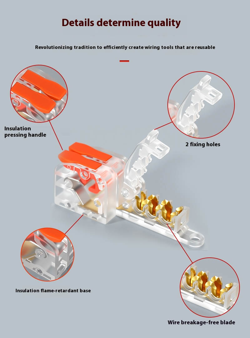 T-Shaped Fast Branching Main Line Without Broken Wire Integrated Pure Copper Conductor 1 In 5 Out