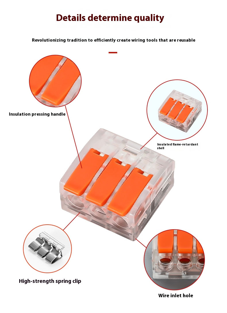 Fast Wire Cable Connectors | 1 in 3 out UTJ10-615