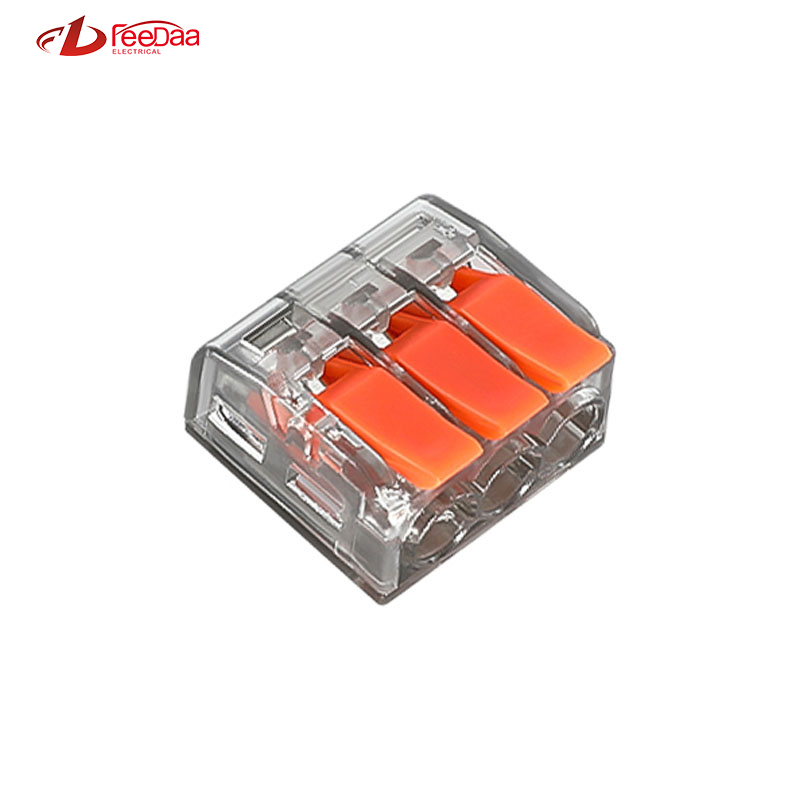 Patented PCT-513 Compact Quick Electric Universal LED Light Connector Red Copper Contacts Power Connectors