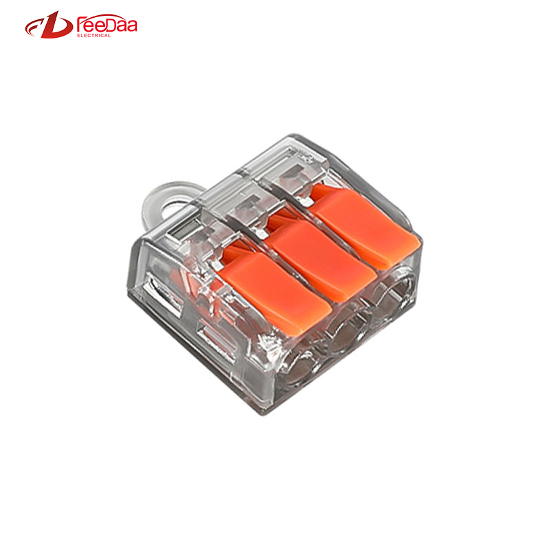 Patented PCT-513G Compact Quick Electric Universal LED Light Connector Red Copper Contacts Power Connectors