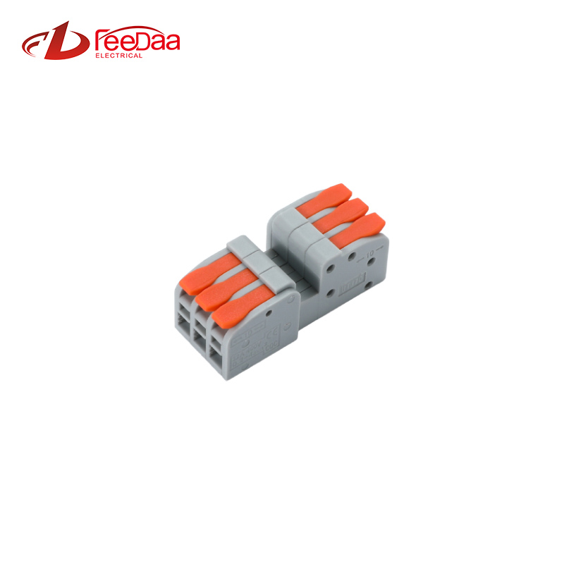 Plug And Unplug Terminal Block Wire Connector 3 In 3 Out