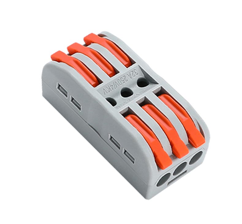 Fast Wire Cable Connectors 3 in 3 out UTJ13-233