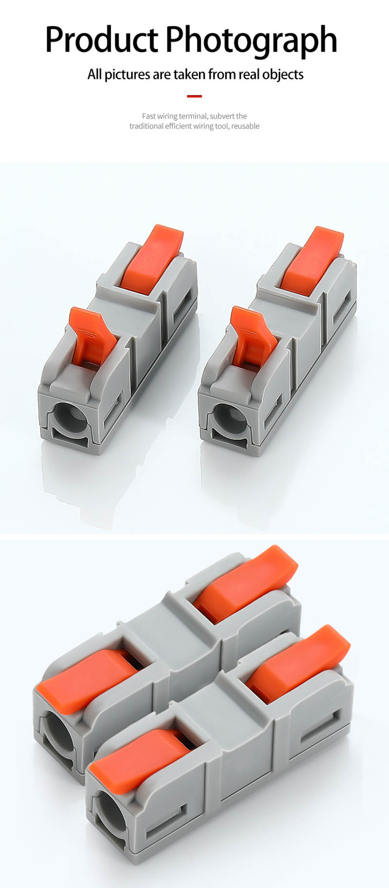 Fast Wire Cable Connectors 1 in 1 out PCT-5211D Fast Wire Cable Connectors 1 in 1 out PCT-5211D