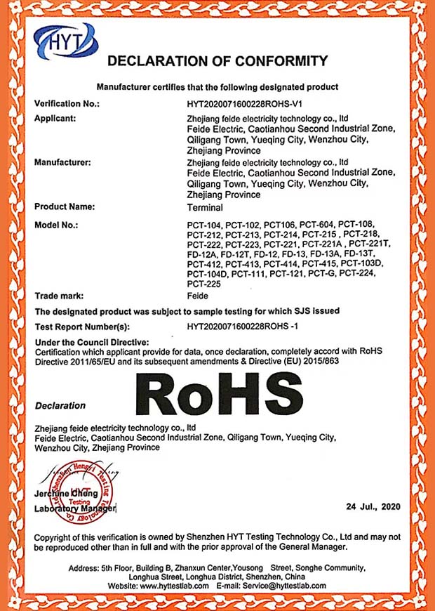 Certificate of Compliance