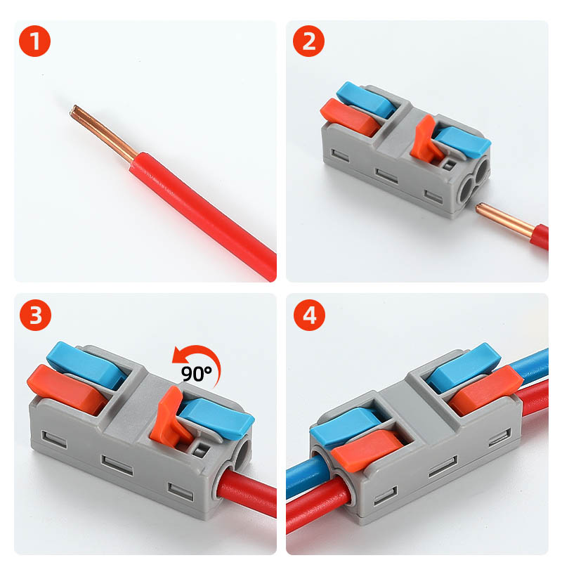 Fast Wire Cable Connectors 2 in 2 out PCT-5222G Fast Wire Cable Connectors 2 in 2 out PCT-5222G
