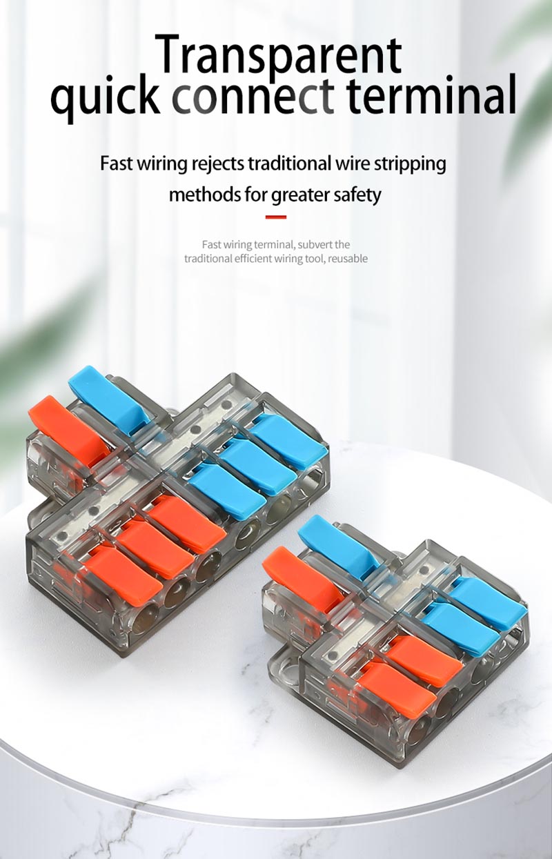 Fast Wire Cable Connectors 2 in 6 out PCT-5226 Fast Wire Cable Connectors 2 in 6 out PCT-5226