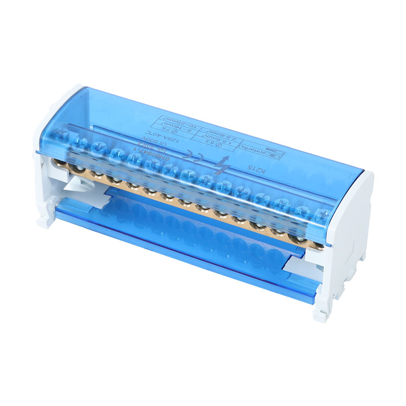 Guide Rail Type Junction Box K215 Wire Splitter zero Terminal Block Four in Forty Out Junction Box