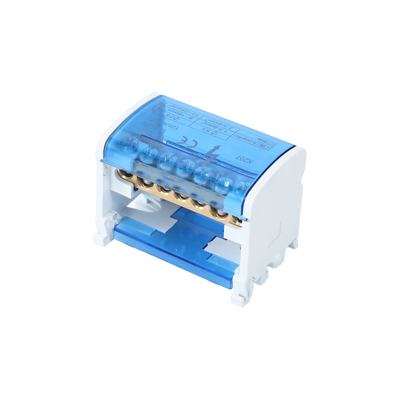 Guide Rail Type Junction Box K207 Wire Splitter zero Terminal Block Four in Forty Out Junction Box