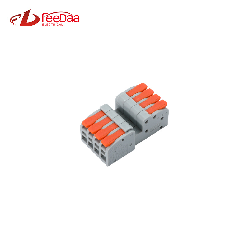 Plug And Unplug Terminal Block Wire Connector 4 In 4 Out